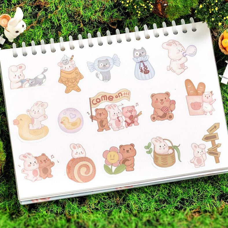 

Rg-4 Um57 Hj-54 Story Of Cute Rabbit Washi Flake Stickers / Sticker Stiker Tempel Gambar Lucu / Diary Deco Sticker Hemat Terlaris