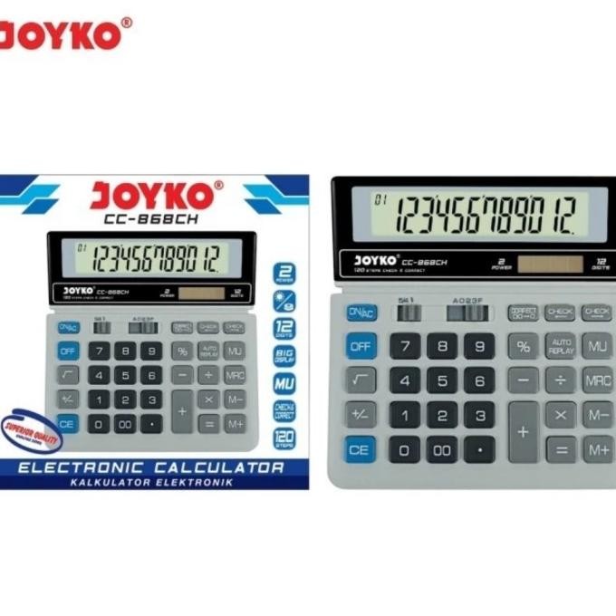 

Dfg-88 At43 Er-56 Joyko Cc 868Ch Check & Correct Calculator -Kalkulator Meja Spt Sdc-868 Termurah Sale Dfg-88