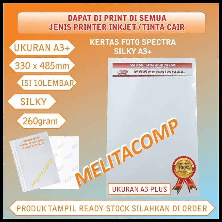 

Terlaris Kertas Foto Silky Ukuran A3+ Good Quality