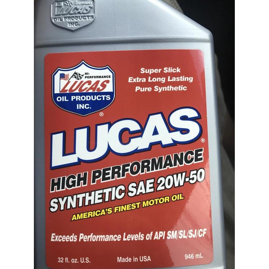 Lucas Oil Synthetic Sae 20W-50 Oli Harley Moge Motor Terbaru