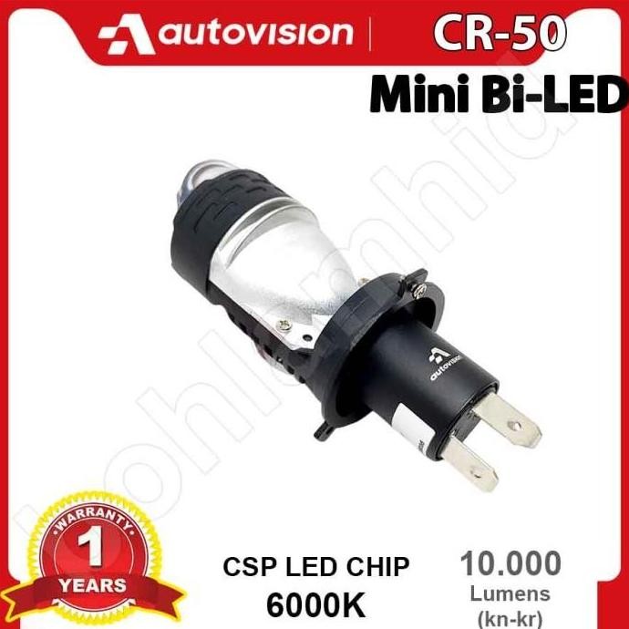 Grosir Lampu Projektor Mini Biled Autovision Cr50 H4 Led Laser Projektor 2X50W 10000Lumen Hs1