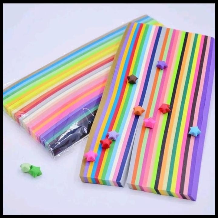 

Terlaris Bayluna Origami Star Rainbow Warna Warni Kertas Bintang Good Quality