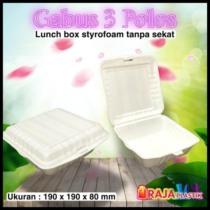 

Terlaris Gabus Makanan / Styrofoam Makanan Tf 3 Polos Good Quality