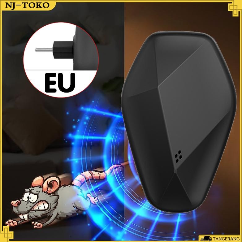 TERLARIS Ultrasonik Pengusir Tikus Anti Tikus Alat Ultrasonic Pengusir Tikus EU Pembasmi Tikus Elekt