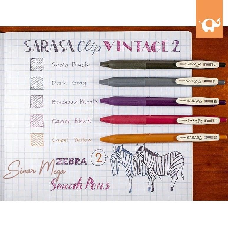 

Spesial Promo Ur37 Vd08 Pulpen Gel Zebra Sarasa Clip Vintage Series 0,5Mm Berkualitas Termurah