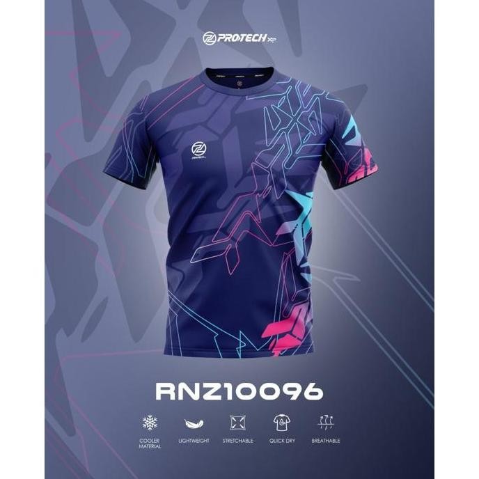 BAJU PADEL/PICKLEBALL PROTECH Badminton Dry Fit Tournament Jersey - RNZ10096