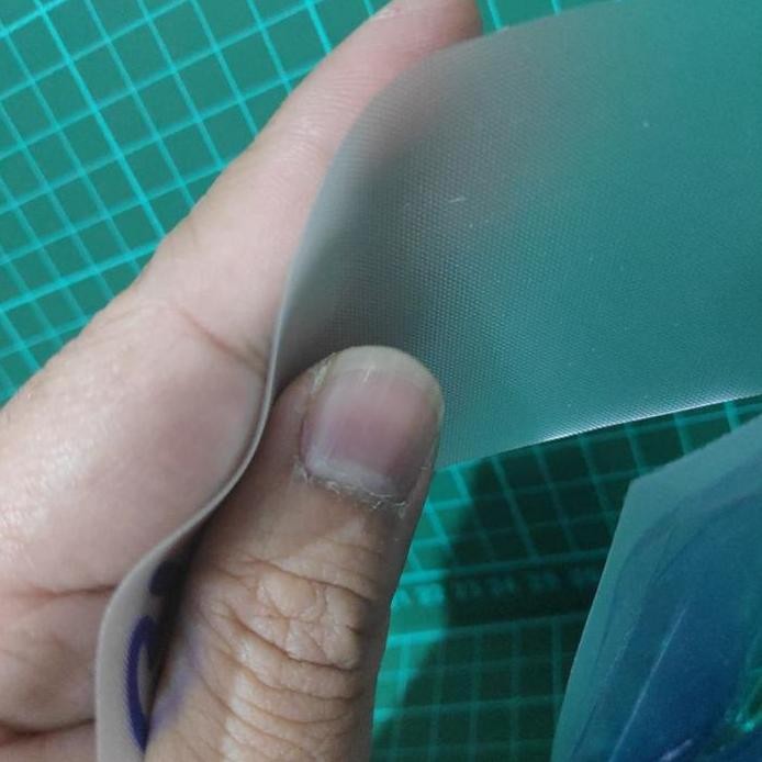 

ready Plastik Mika Lemas Lembek Lembut BURAM 0.25 mm JUAL PER METER
