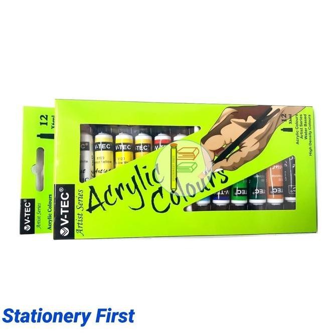 

ready !!! VTEC Acrylic Colour / Cat Akrilik VTEC 12 Warna x 6ml per Set