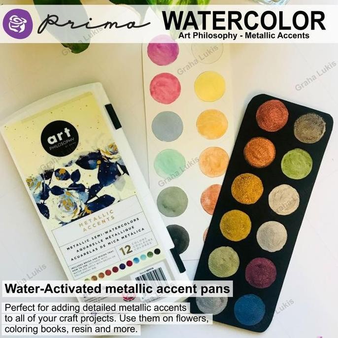 

ready !!! Prima Watercolor - Art Philosophy Pastel Metallic Accents