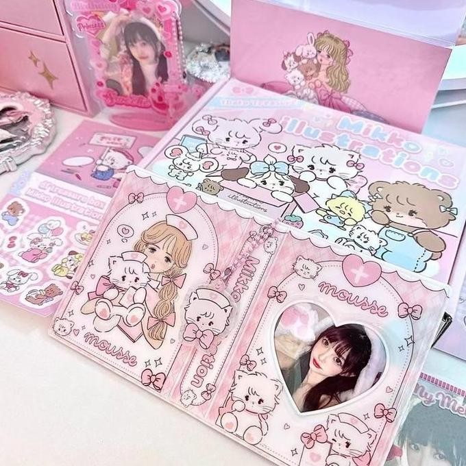 

ready !!! Mikko 32/36Slots Cute Photo Album Idol Photo Card Book 3 Inch Star Chasing Lomo Card Album Collection Foto