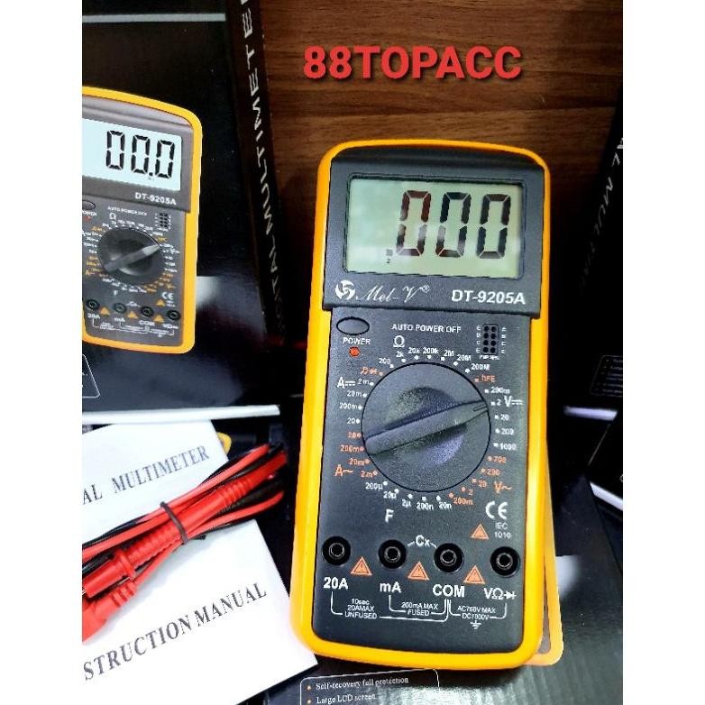 NEW Mel-V Multitester Digital DT-9205A / Avometer Digital / Multitester DT 9205A