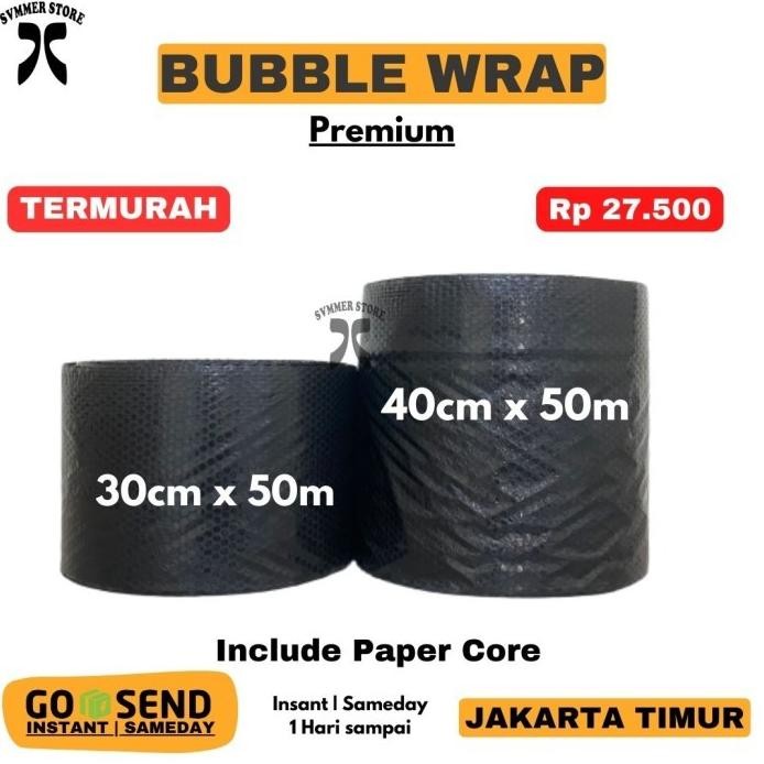 

ready Bubble Wrap Roll 30x50m 40x50m Hitam Bening 30cm x 50m 40cm x 50meter