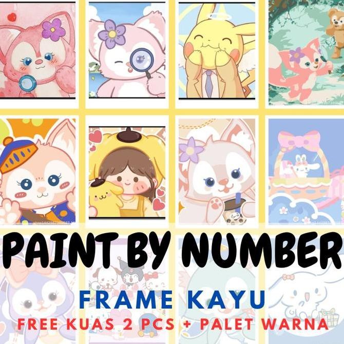 

ready !!! Paint By Number Kanvas Lukis DIY Canvas Painting ST0025