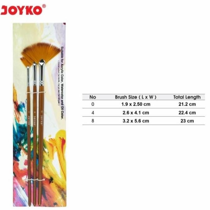 

ready !!! Joyko Fan Brush / Kuas Lukis Bentuk Kipas Joyko BR-10-3]