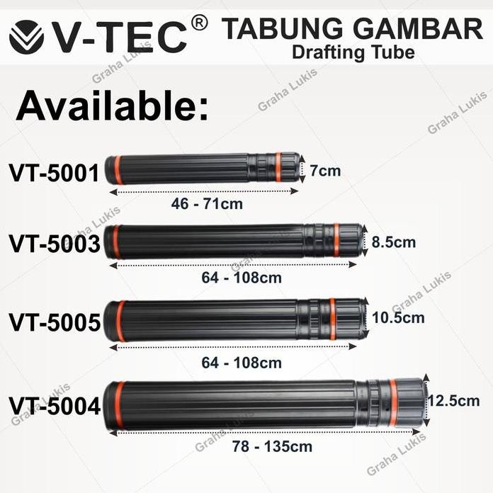 

ready !!! Tabung Gambar / Drafting Tube VTec VT5001 Diameter 7 cm