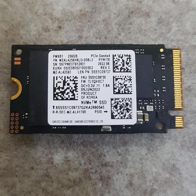 BEBAS ONGKIR - ssd 256 gb m.2 nvme 2242