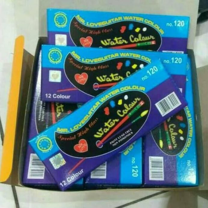 

ready !!! [ LUSIN ] Cat Air Water Colour - Guitar 120 Besar 12 Warna MURAH!