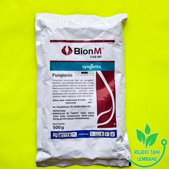 baru FUNGISIDA BION M 1/48 WP 500 GR PENGENDALI PENYAKIT TANAMAN