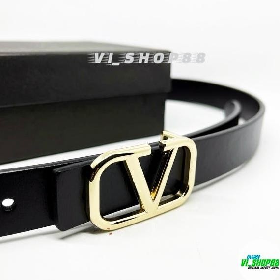 ready Belt Valentino Kulit Asli 2.5cm Ikat Pinggang Wanita Import