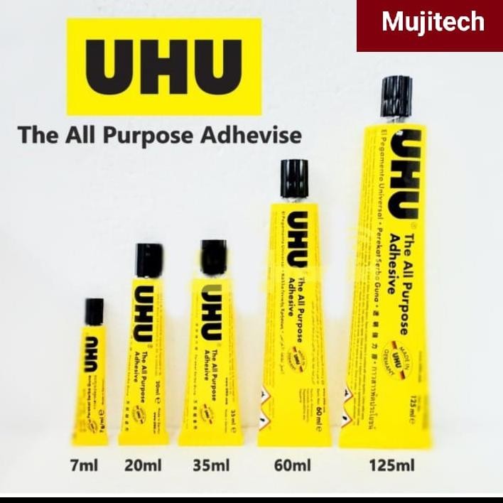 

Tre-57 Rt-4 Bas-12 Uhu All Purpose Adhesive Lem Uhu Cair Bening Serba Guna Perekat Original Hemat