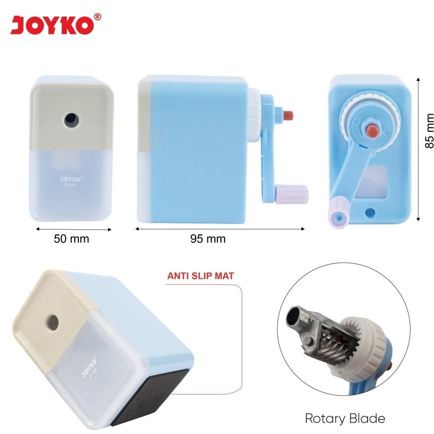 

Promo! Ex45 Gd-12 Sharpener Rautan Pensil A160 - Serutan Putar Joyko A-160 Anti Slip Termurah Terlaris