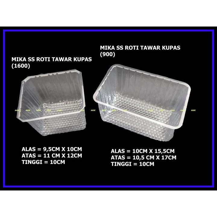 Terlaris (50 pcs) Mika ss roti tawar - mika roti tawar kupas persegi panjang Best Seller