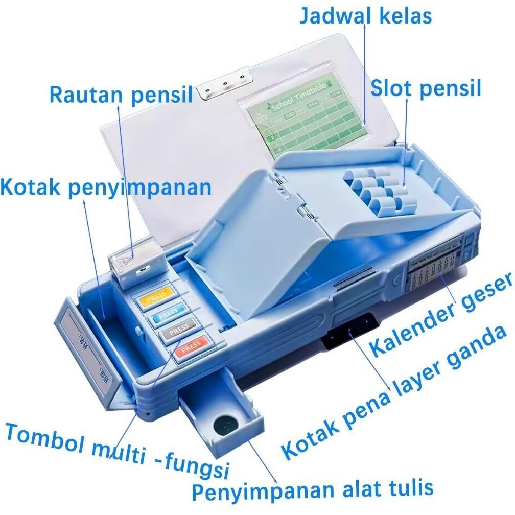 

DOSOMA Kotak Alat Tulis Kartun Multifungsi Portabel Band Pembelajaran Hadiah Alat Penyimpanan