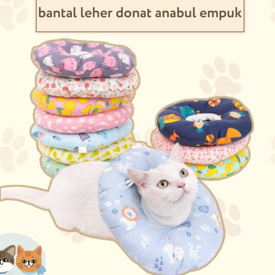 Pet Collar Bantal Donat Kucing Dan Anjing Pasca Operasi Steril