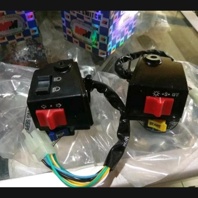 holder sakelar saklar kanan kiri suzuki rc rc100 dk bravo black bravo