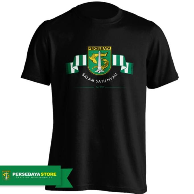 Rf-45 Qv21 Asd-86 Kaos Tshirt Baju Combed 30S Distro Persebaya Salam Satu Nyali Wani Original Termur