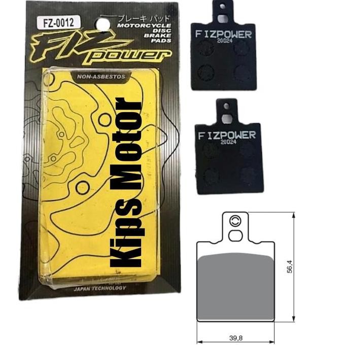 kampas rem belakang aprilia rs 125 / rs 250 / cagiva mito 125