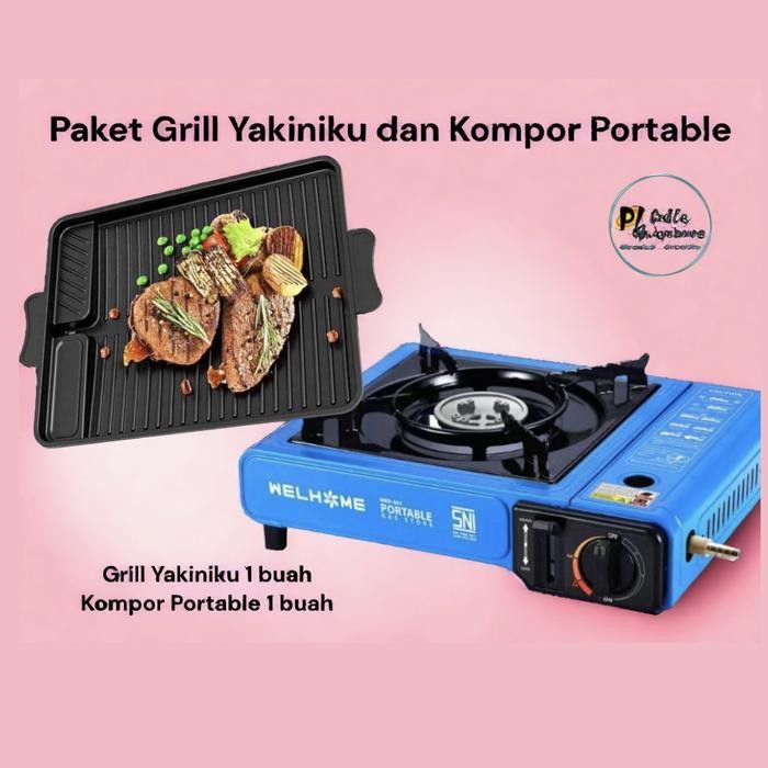 Paket Grill Yakiniku Dan Kompor Portable Sni Original Dan Terpercaya
