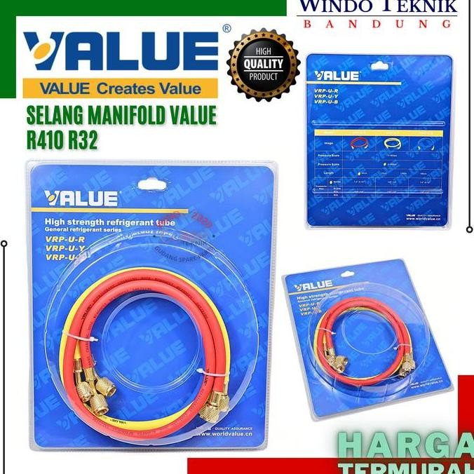 SELANG MANIFOLD VALUE R410 R32 | SLANG MANIPOLD PENGISIAN FREON AC R32