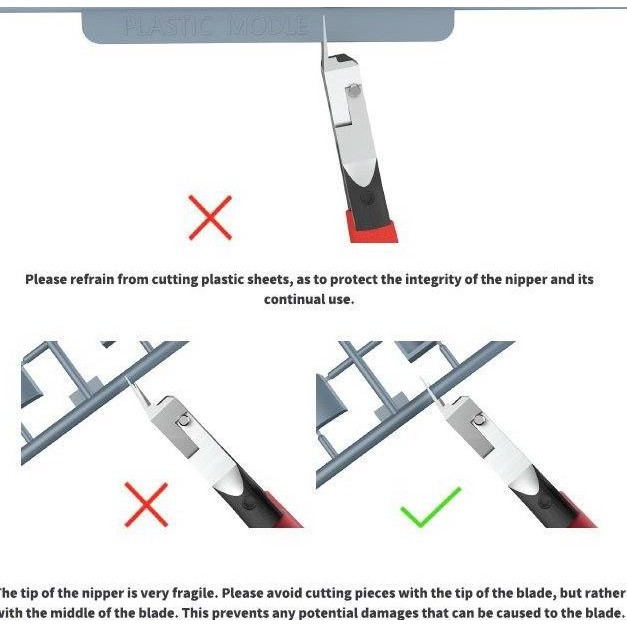 Manwah Single Blade Nipper - Tang Potong Model Kit Gundam