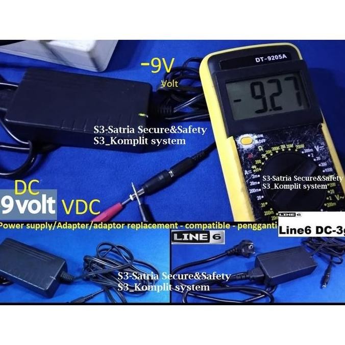 Power Supply Adaptor Line6 Dc3G 9V Line 6 Pod Hd500 Hd300 Hd400 Electronic Parts Komponen Elektronik