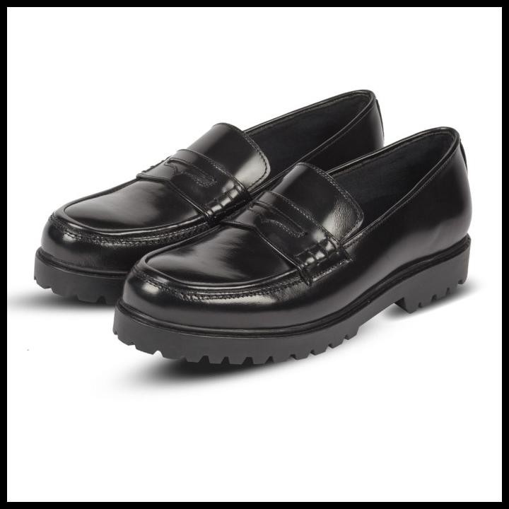 Terlaris Sam Penny Black (Men) - Nappa Milano - Sepatu Kulit Good Quality