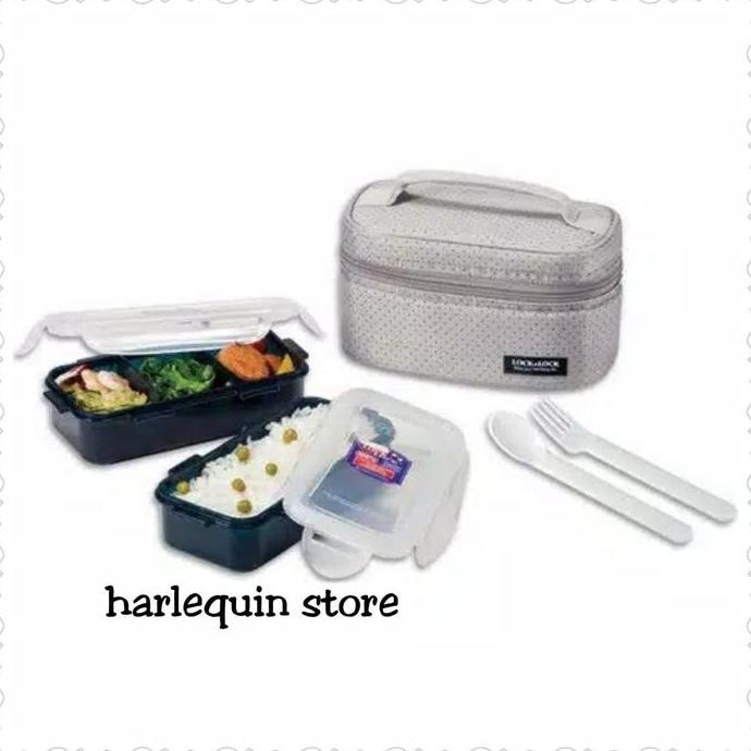 ready Tempat Makan Set Kotak Makan Lock n Lock with Bag