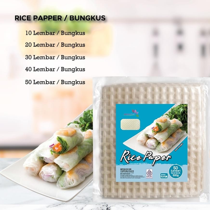 

Ready [ Beli 3 Gratis 1] Rice Paper 500G / Banh Trang High Quality Rice Paper / Kulit Lumpia Vietnam Rice Paper / Rice Roll Spring Roll 500G