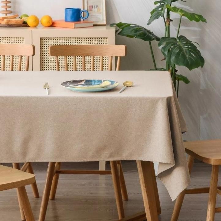 Taplak Meja Kain Polos Katun Ii Taplak Meja Makan Polos Kain Custom Ukuran