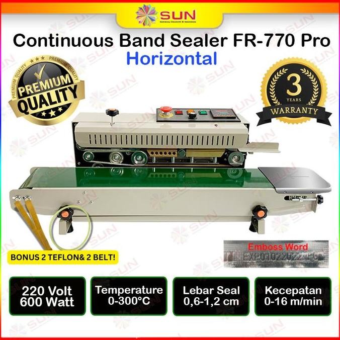

Mesin Sealer Otomatis untuk Segel Plastik / Banner / Foil FR-770 Pro / FR900 Vertikal / Horizontal