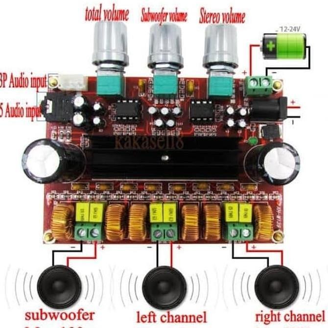 Tpa3116D2 50Wx2 + 100W 2.1 Tpa3116 Digital Subwofer Power Amplifier - New Stok