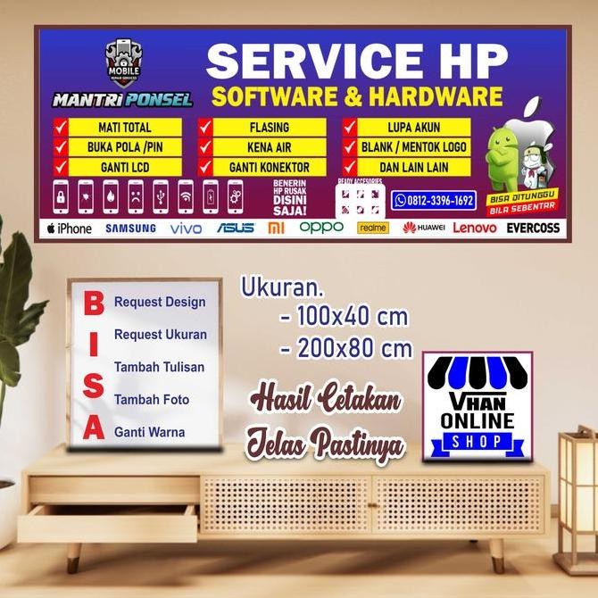 

Cetak Banner Spanduk Service HP Atau Perbaikan HP Keren Bagu