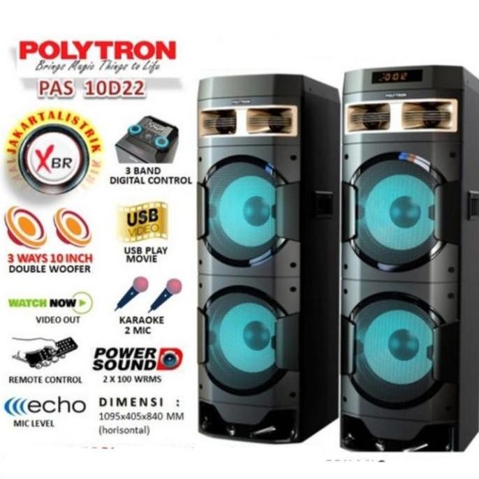 Speaker Aktif Polytron Pas10D22 New Stok
