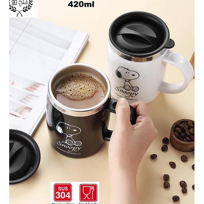 Cangkir Mug Stainless 304 Sus Vacuum Insulated Mug Snoopy