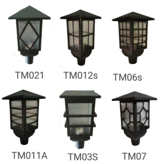 

Topi Lampu hias taman motif tamia/Lampu hias tiang taman tinggi 100cm