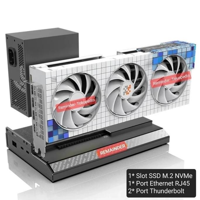 Egpu Thunderbolt 3/4/5 Usb4 - Exsternal Gpu Exsternal Vga Docking Gpu Enclosure M.2 Nvme New Stok