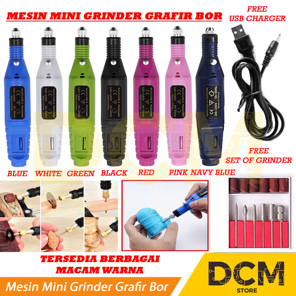 Mesin Mini Grinder Grafir Bor Gerinda Kikir Ukir Gerinda Mini Portable