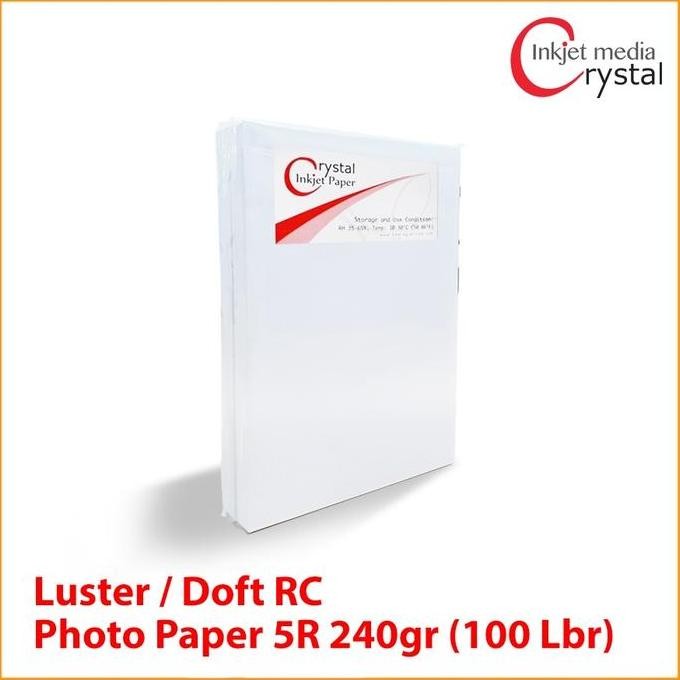 

Crystal Profesional Glossy Photo Paper 240 G 5R Isi 100 Lbr Promo