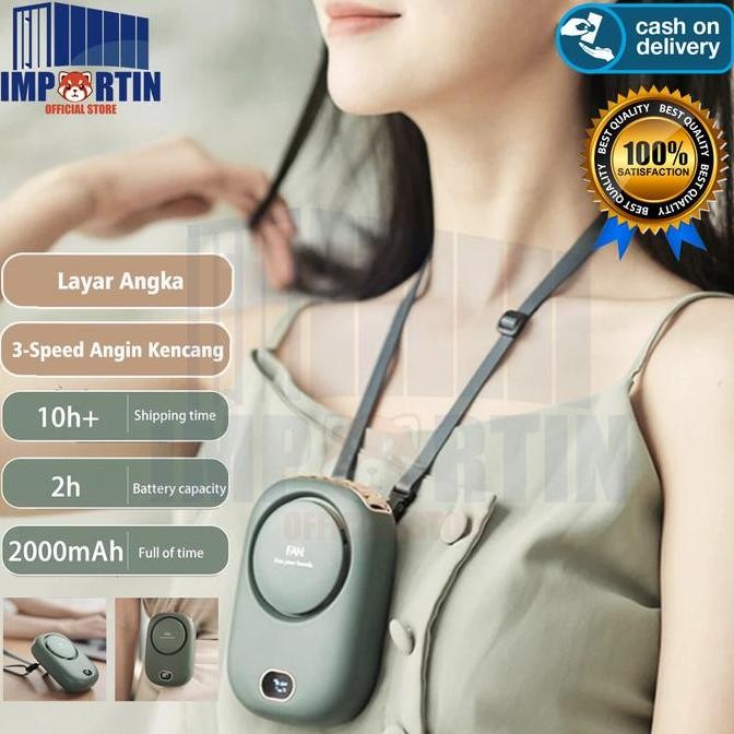 Sale Kipas Angin Mini Portable Gantung Leher Charger Usb/ Kipas Angin Portable Rechargeable Fan 3-Sp