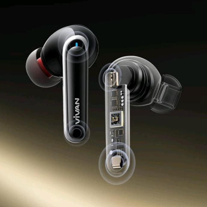 Headset Bluetooth Vivan T330 Earbuds Tws Vivan T330 Earbuds New Stok